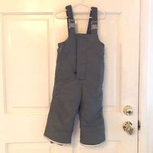 2T (sz 80) Gray Hanna Andersson Snow Bibs